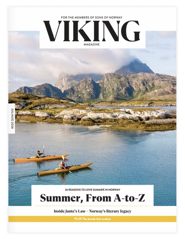 Forsiden av medlemsbladet Viking, juli og august 2026
